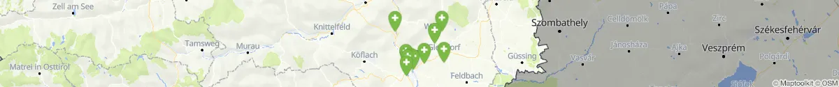 Kartenansicht für Apotheken-Notdienste in der Nähe von Mortantsch (Weiz, Steiermark)